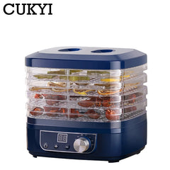 CUKYI 5 Trays Electric Fruit Dryer Automatic Dehydrator Vegetables