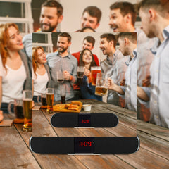 Bluetooth Soundbar Speaker with Clock Display