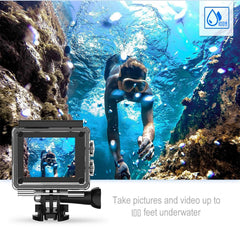 4K Waterproof Digital UHD WiFi Camera + RF Remote And Accessories