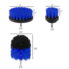 3PCS Drill Scrubber Brush Bristle Drill Bristl