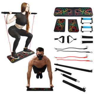 9 in 1 Push Up Rack Board System Fitness Workout...