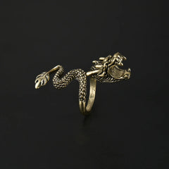 Vintage Personality Gold-plated Cigarette Holder Ring of Cigarette