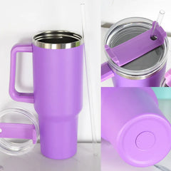 40oz Insulated Mug Tumbler With Straw