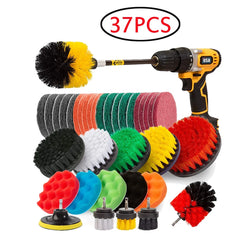 UNTIOR Electric Drill Brush Attachment Set Power Scrubber Brush Car