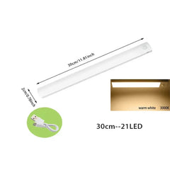 Motion Sensor LED Under Cabinet Lamp / Dimmable Rechargeable Night Light