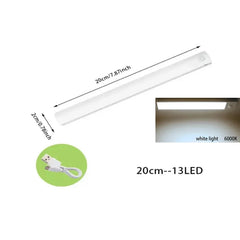 Motion Sensor LED Under Cabinet Lamp / Dimmable Rechargeable Night Light