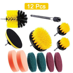 UNTIOR Electric Drill Brush Attachment Set Power Scrubber Brush Car