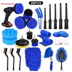 UNTIOR Electric Drill Brush Attachment Set Power Scrubber Brush Car