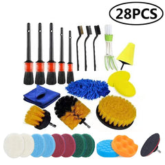 UNTIOR Electric Drill Brush Attachment Set Power Scrubber Brush Car