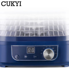 CUKYI 5 Trays Electric Fruit Dryer Automatic Dehydrator Vegetables