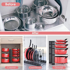 Heavy Duty Adjustable Pot/Pan Rack