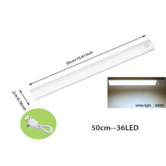 Motion Sensor LED Under Cabinet Lamp / Dimmable Rechargeable Night Light