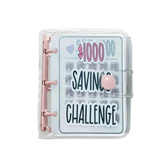 Creative $1,000 Savings Challenge Binder with Envelope Durable Glossy