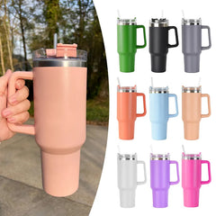 40oz Insulated Mug Tumbler With Straw