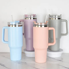 40oz Insulated Mug Tumbler With Straw