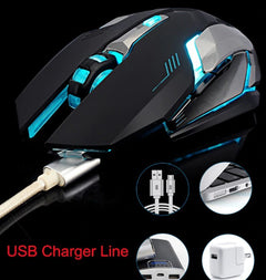 Wireless Ninja Dragon Stealth 7 Wireless Silent LED Gaming Mouse