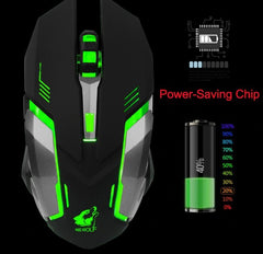 Wireless Ninja Dragon Stealth 7 Wireless Silent LED Gaming Mouse